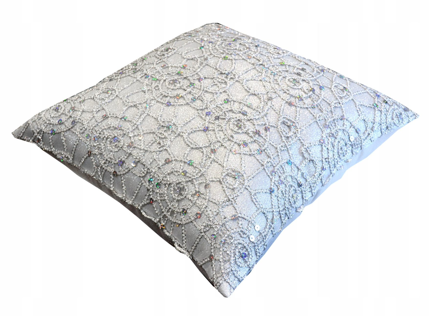 

Poszewka dekoracyjna Glamour-01 40x40 cm srebrny