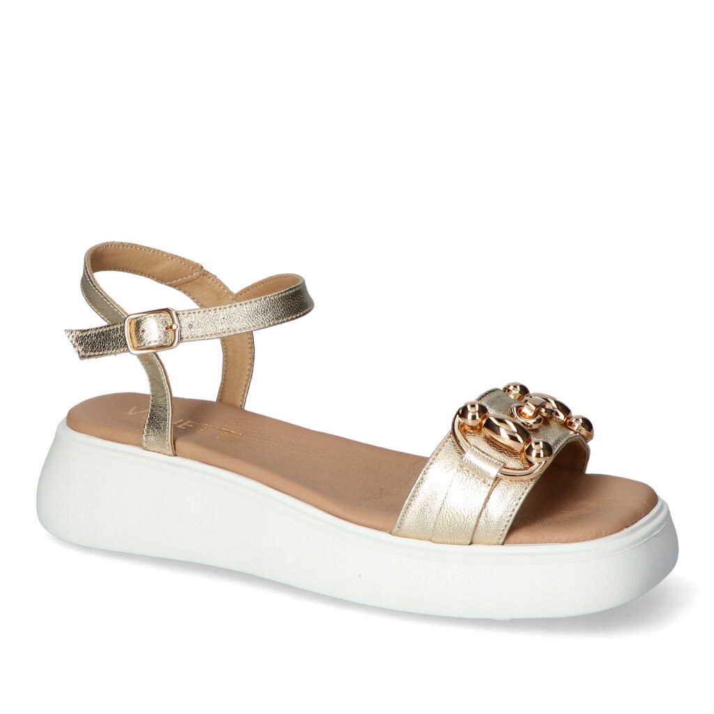 Sandály Venetti 1791 Zlato/S lico 40