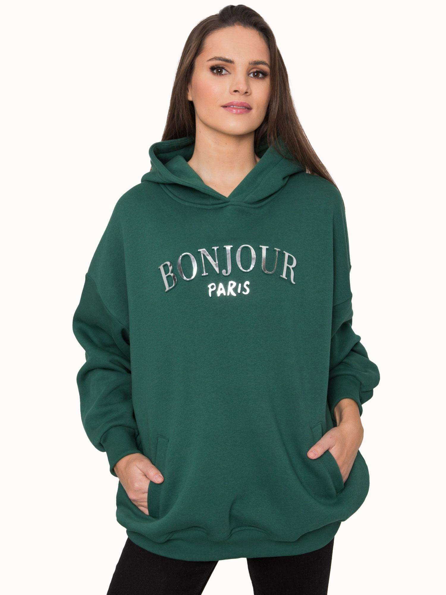

Bluza Damska z Kapturem kieszenie Kangurka L/XL