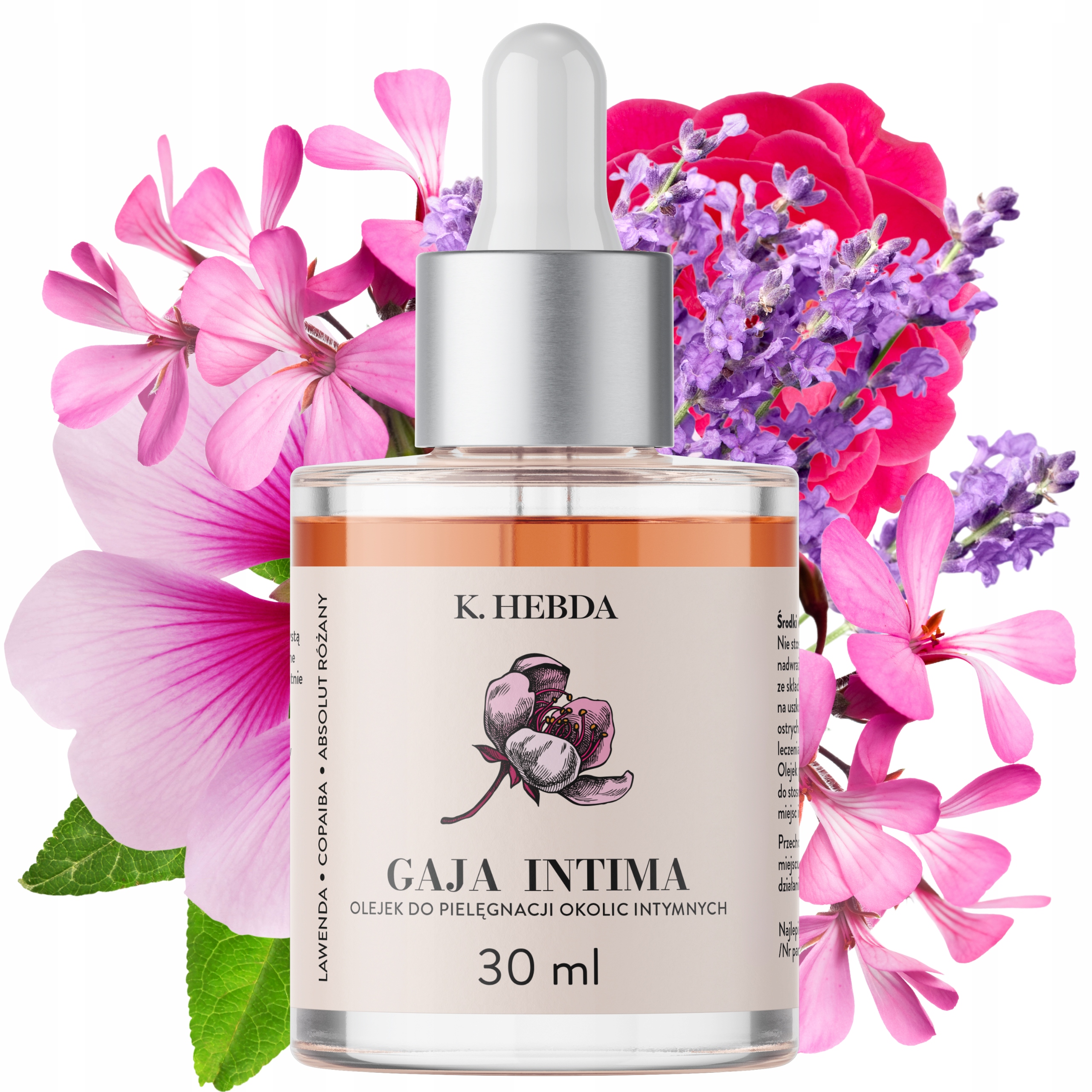 Olejek Gaja Intima Do Pielęgnacji Okolic Intymnych Odżywia Nawilża Hebda
