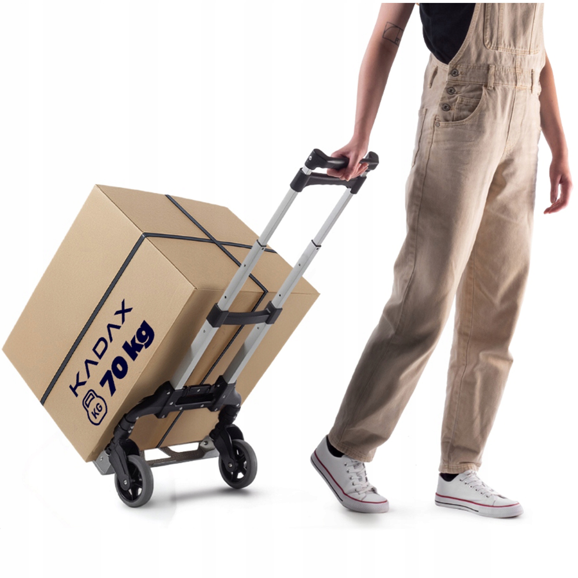 Přepravní Vozík Skládací Hliníkový Plochý, Silný, 70 Kg, Lehký