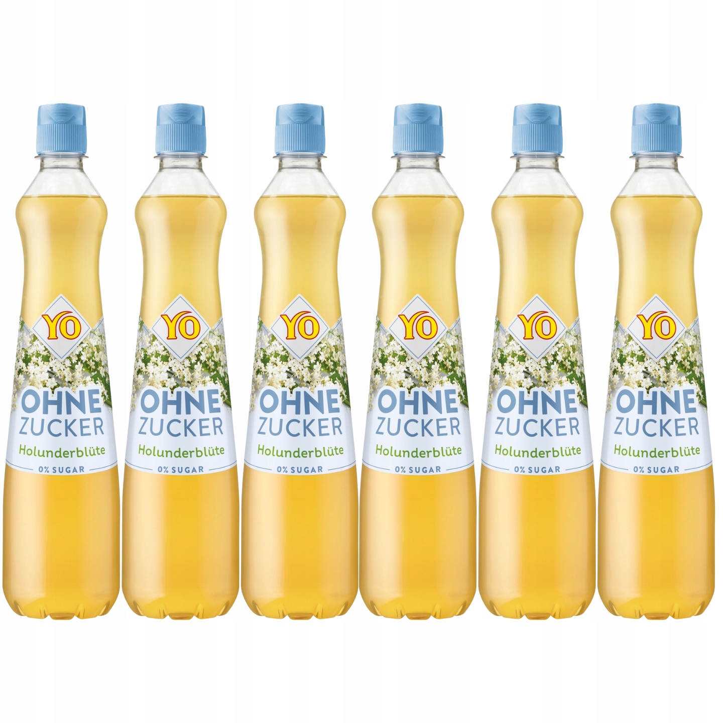 6x Syrop Bez Cukru Z Kwiatów Czarnego Bzu Do Wody Drinków Herbaty 700ml Yo