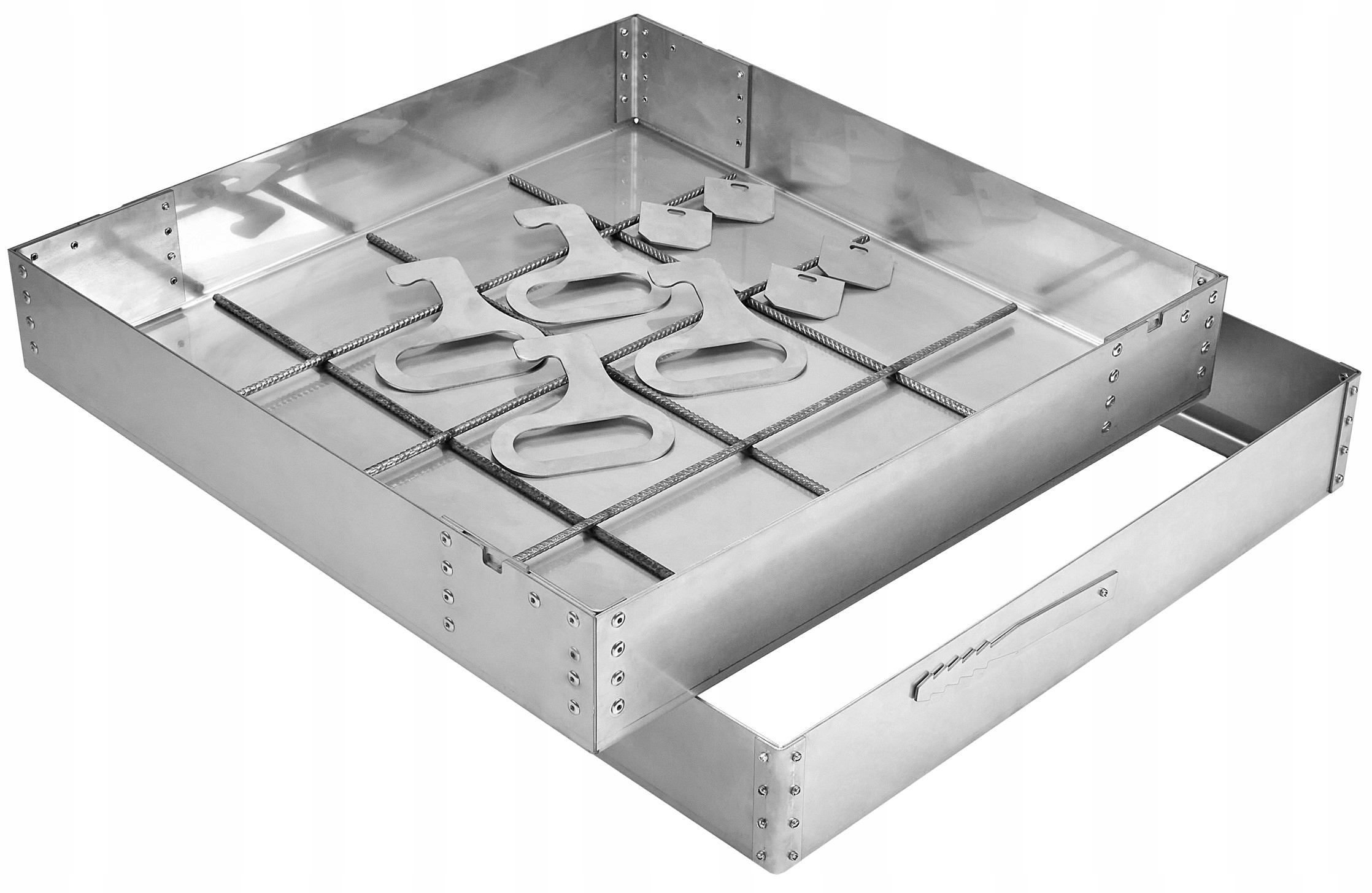 Revízny poklop Studzienka 500x500x100 mm Nerezová Oceľ Lock Up System