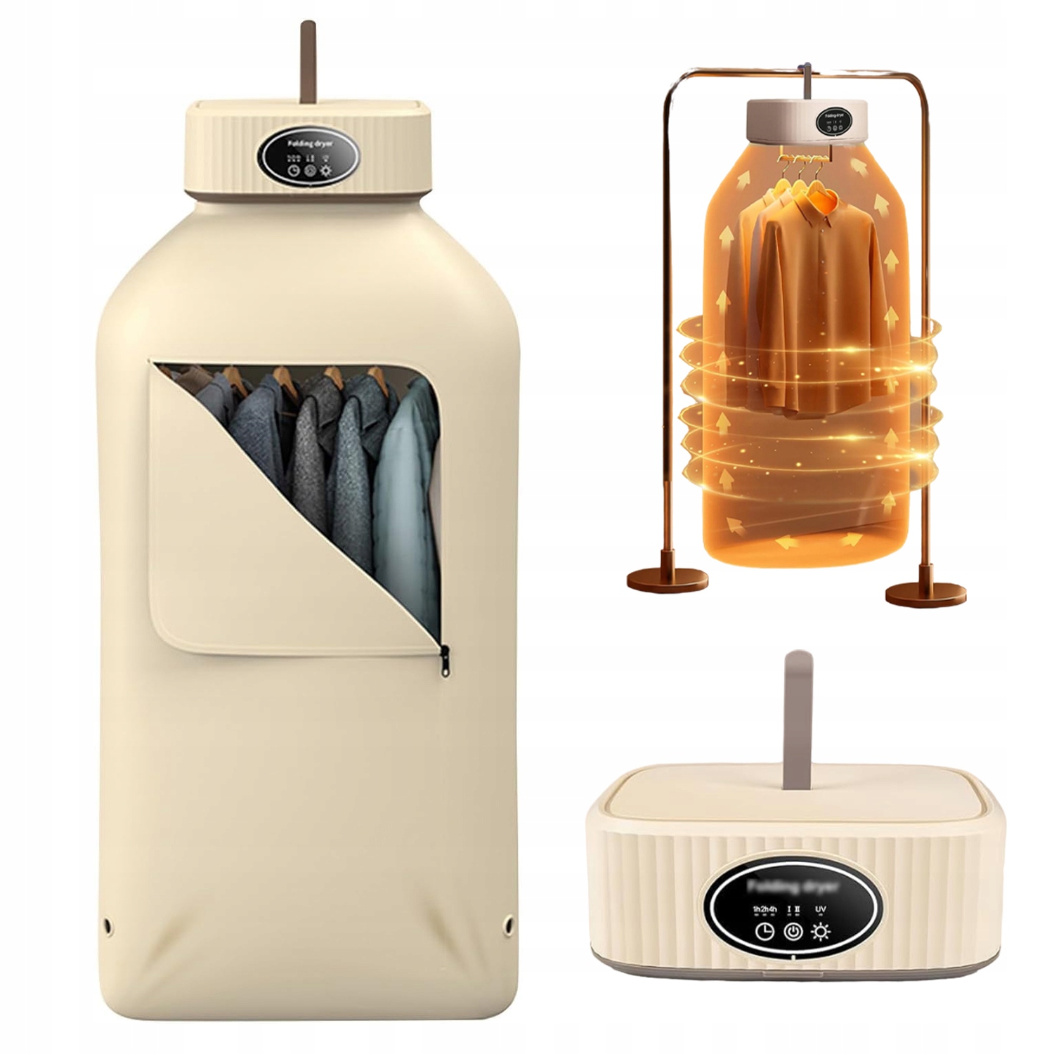 Levně Sušák Na Prádlo Přenosná Mini Elektrická Tepelná Pumpa Sušák 600 W