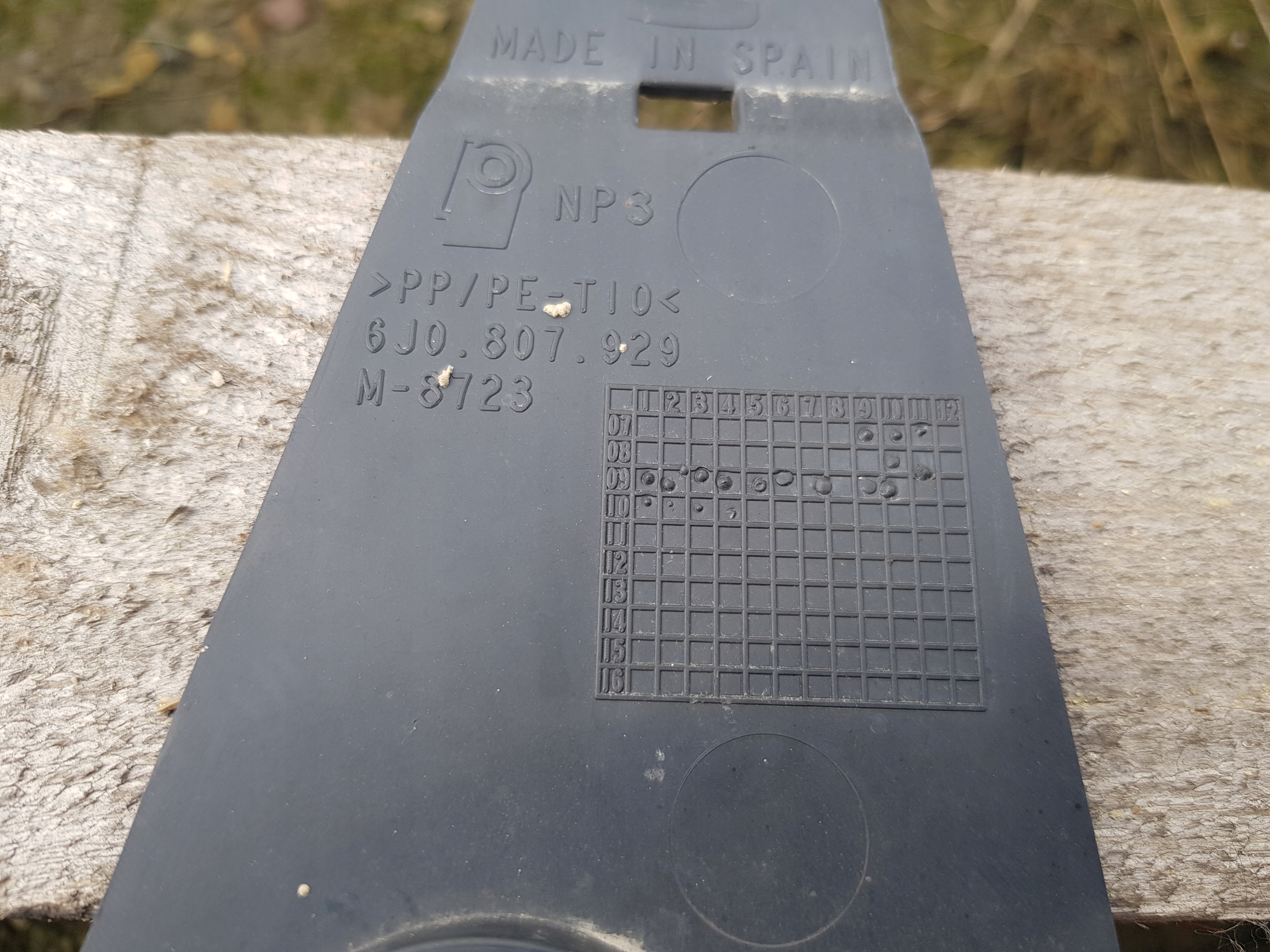 SEAT IBIZA IV pillar holder bumper bracket front front 6J0807929
