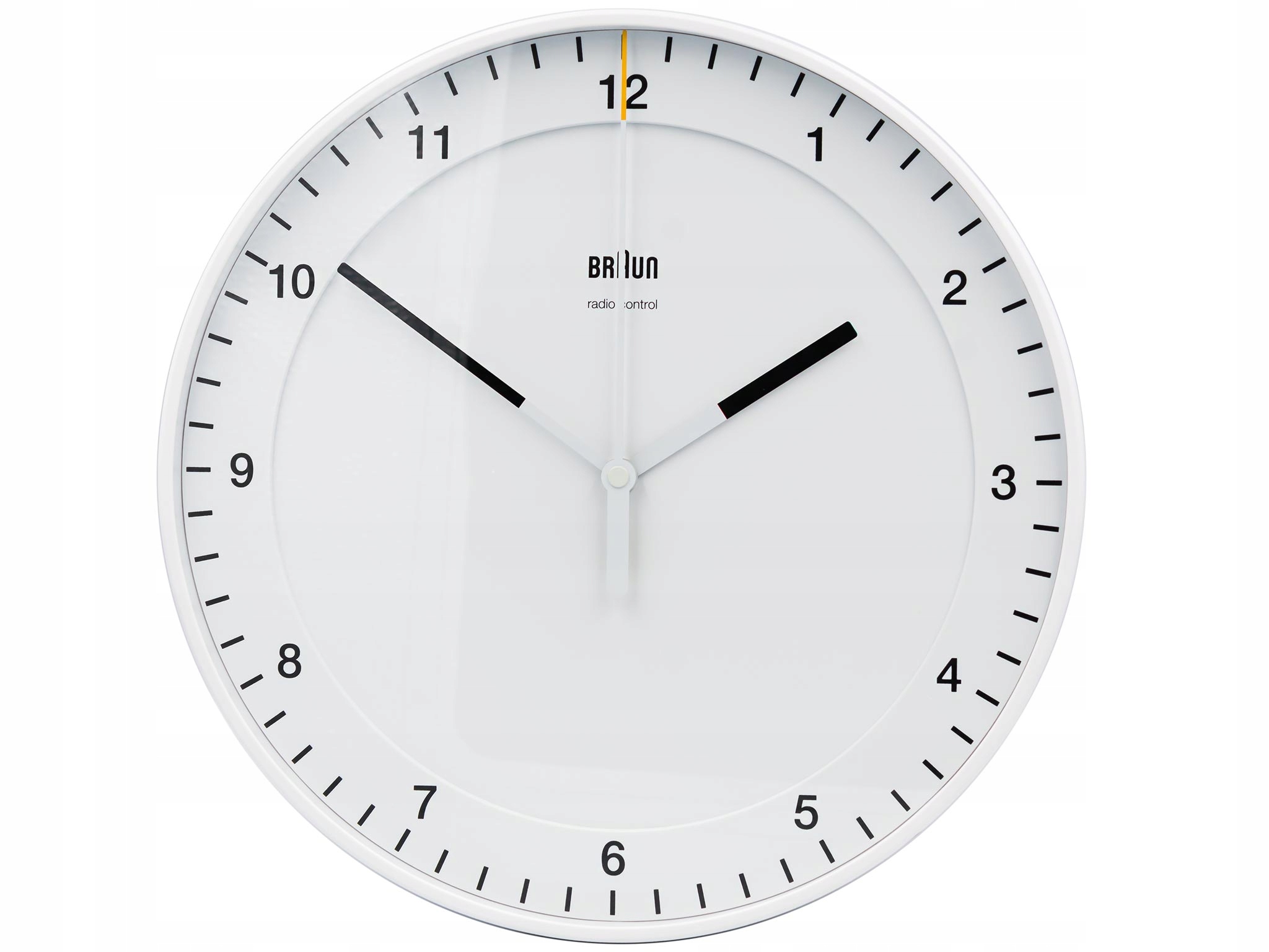 Biely Hodinový Strojček Braun BC17W-DCF Tiché Rádio Control