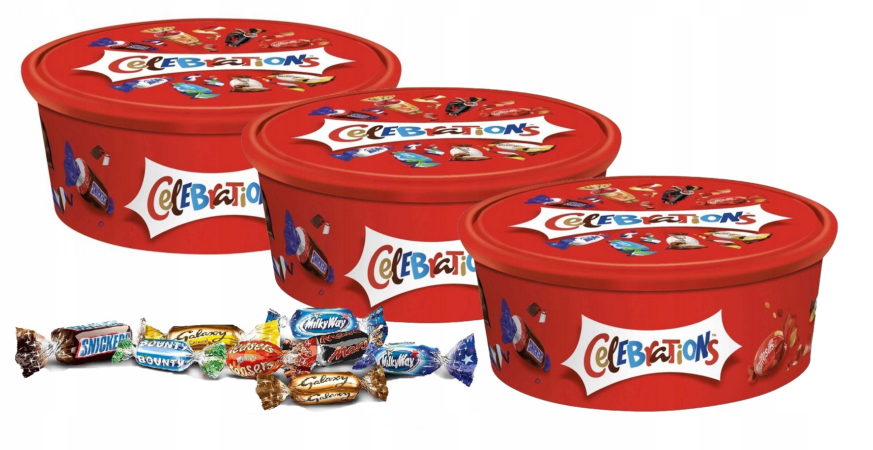 3szt Cukierki Celebrations mix cukierków 600g