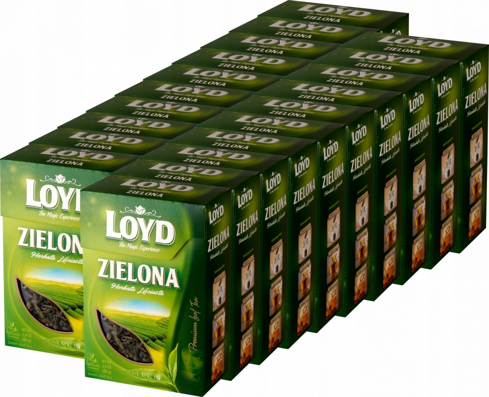 Herbata zielona liściasta Loyd 80g x20