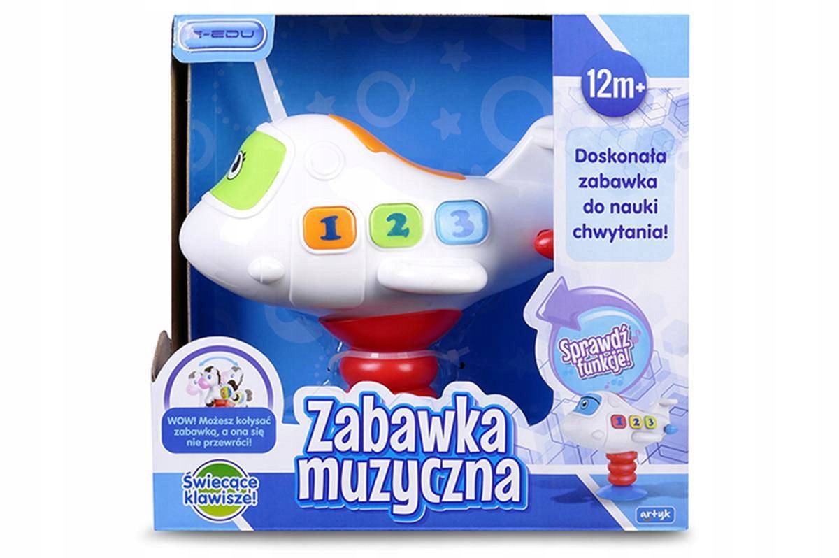 ZABAWKA MUZYCZNA KOŃ SAMOLOT DŹWIĘK I ŚWIATŁO +12M Kod producenta 129735