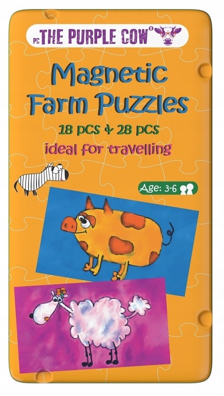 

Farma puzzle magnetyczne 2układanki The Purple Cow