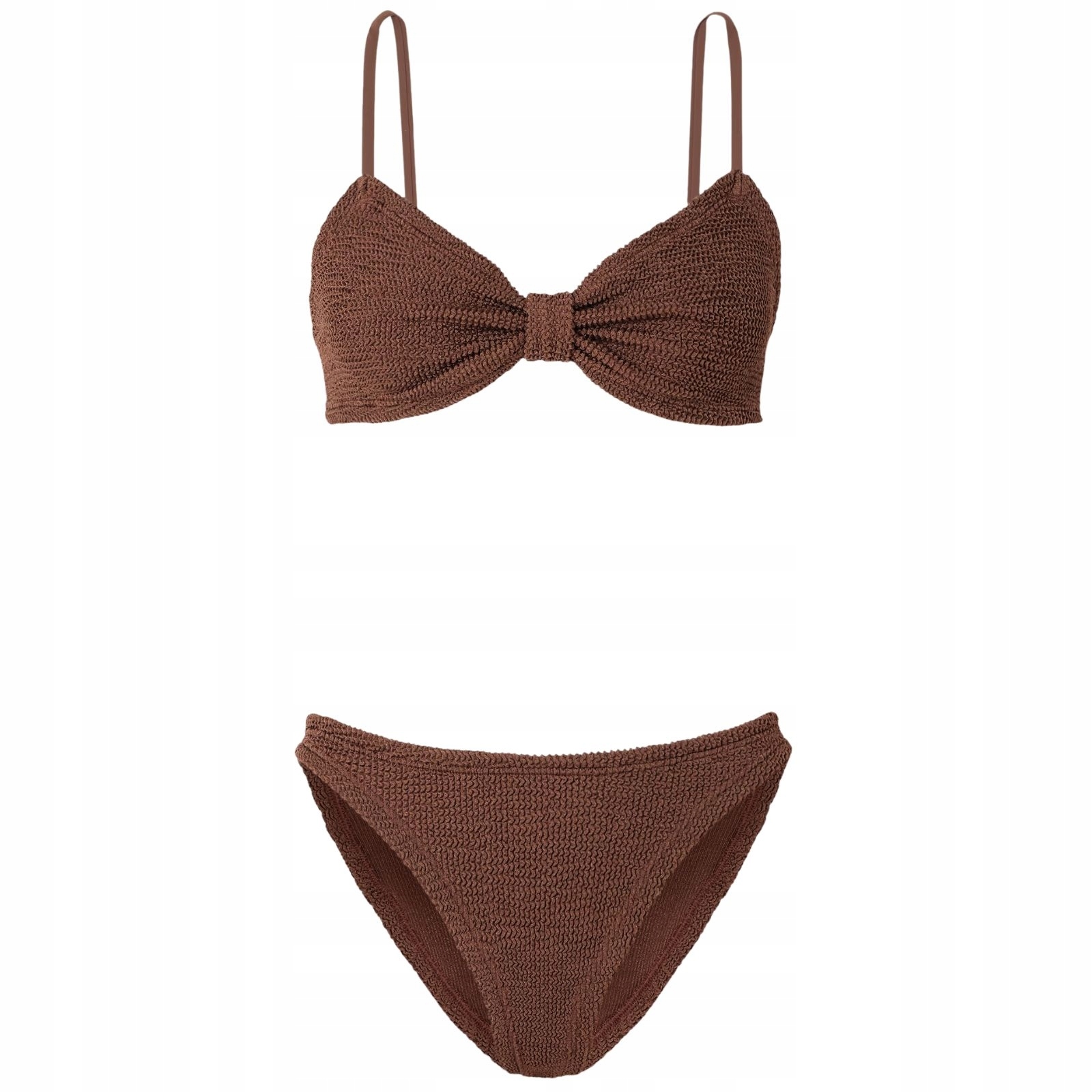 Bikini Alicia Metallic Chocolate Hnědá One size Hunza G