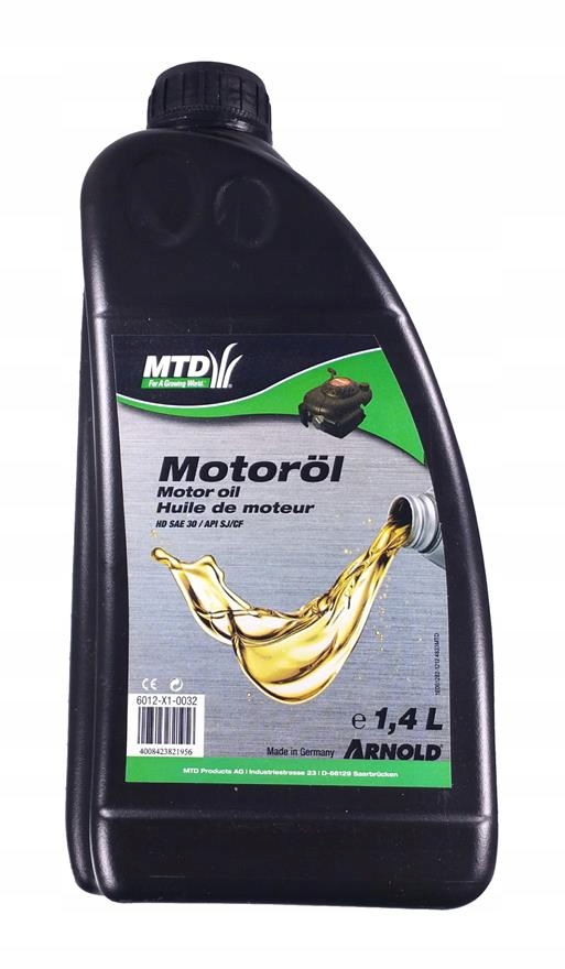 

Olej do kosiarki spalinowej traktorka Mtd 1,4l Sae