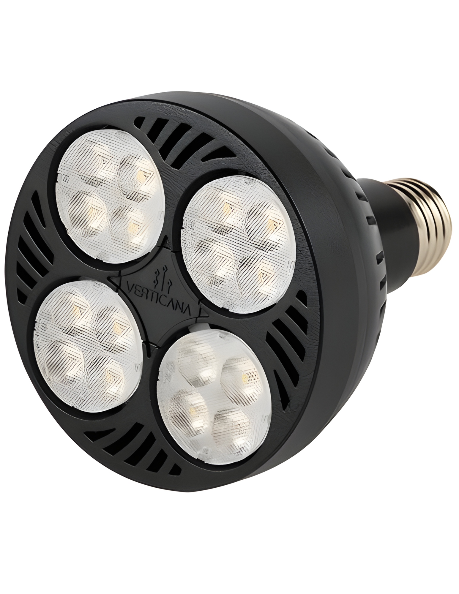 Verticana Led žárovka 35W Osvětlení pro pěstování rostlin Čočka 25° Černá