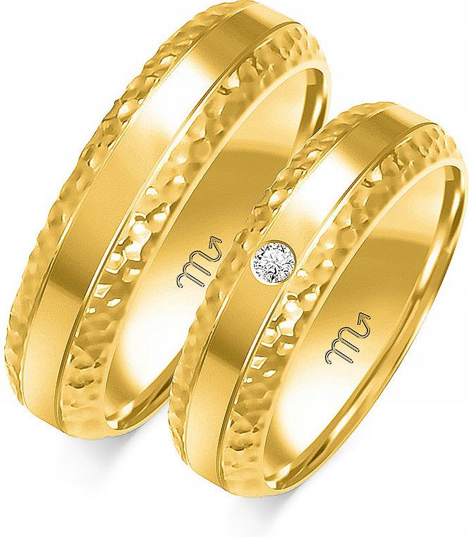 Zlatý snubní prsten svatba 585 velikost 35 36 37 módní svatební kolekce 14k