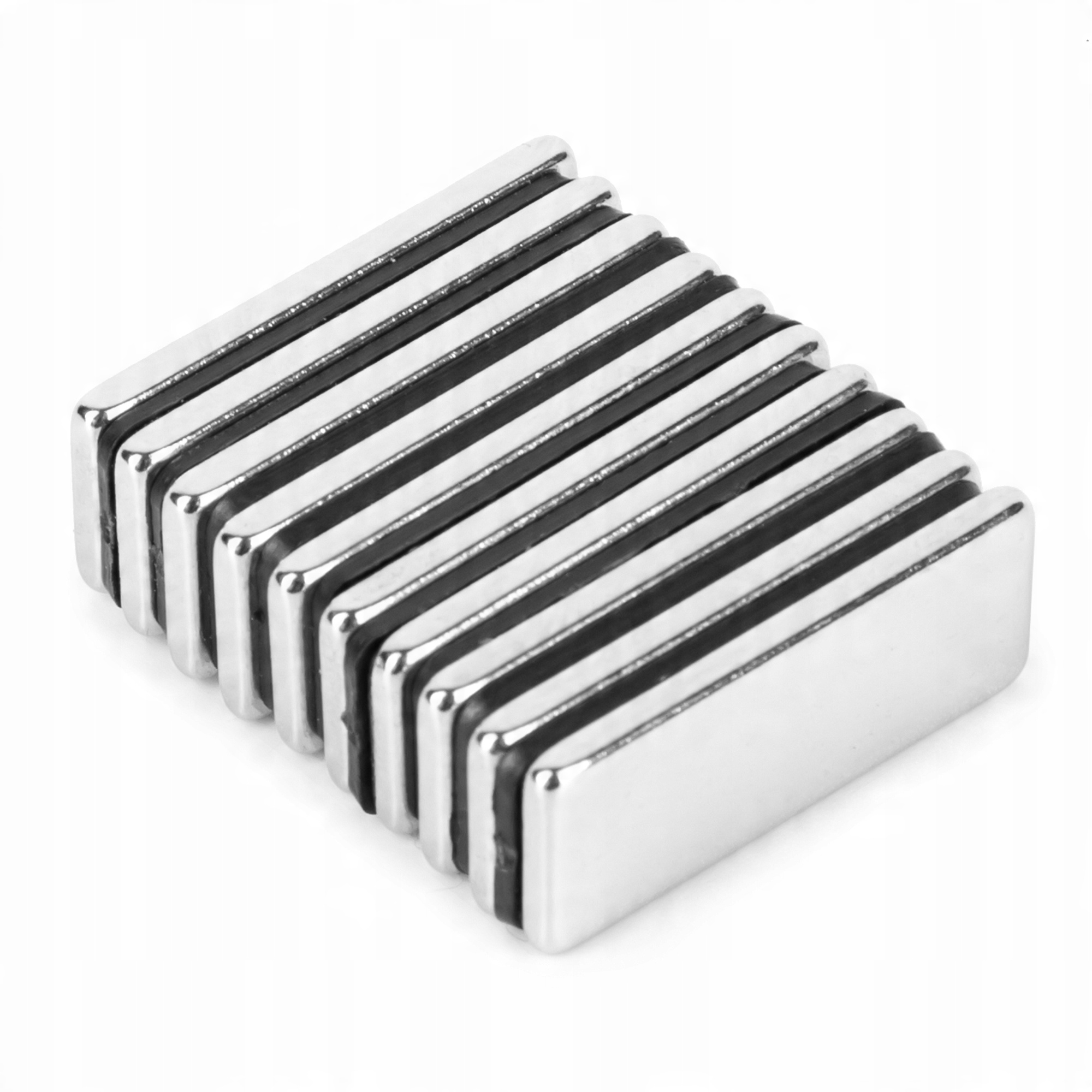 

20x10x2 Mocny Magnes Neodymowy Magnesy 10 szt.
