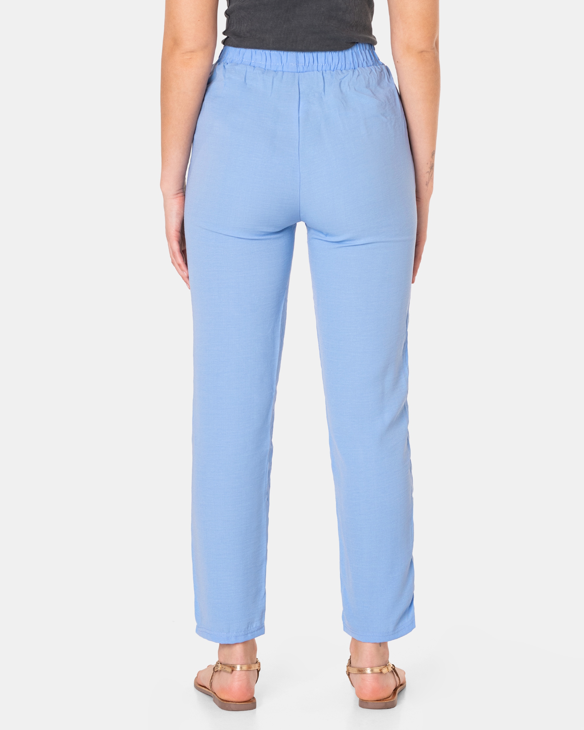 Cienkie Przewiewne Luźne Spodnie Damskie Plażowe Bawełniane Lato K299-4 M Model Cienkie spodnie plażowe bawełniane na wiosnę lato