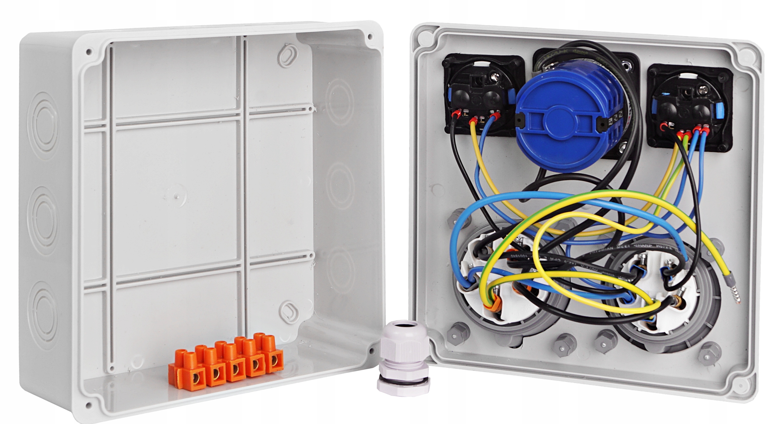 ROZDZIELNICA BUDOWLANA 32 16 4P Z WYŁĄCZNIKIEM L0P Marka Adelid