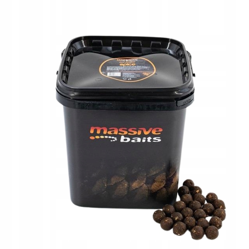 Massive Baits Kulki zanętowe w wiaderku Eco Boilies Spice 18mm 3kg