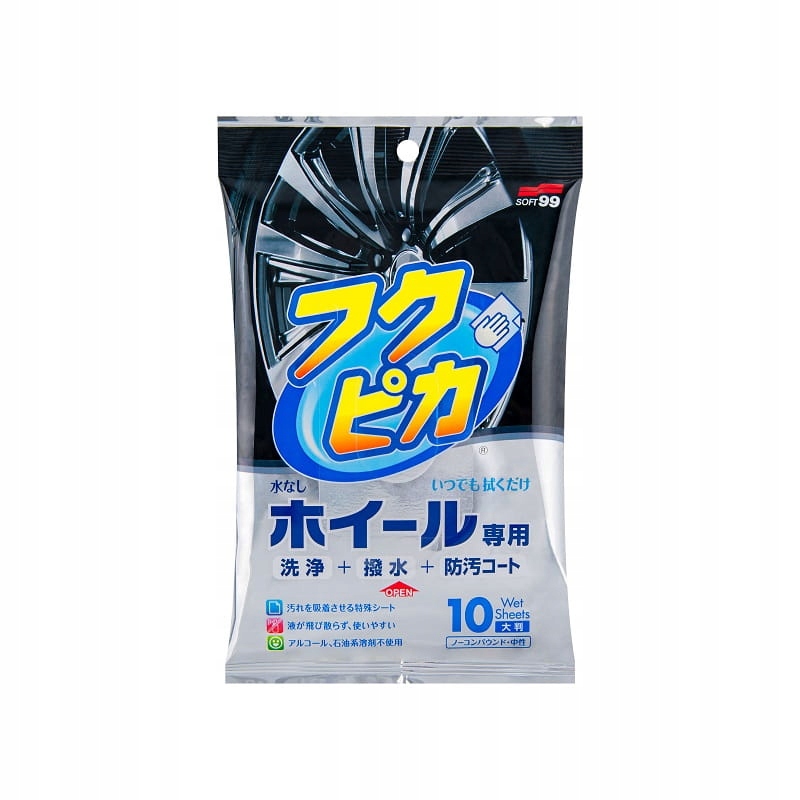 Soft99 Fukupika Wheel Cleaning Wipes 10szt