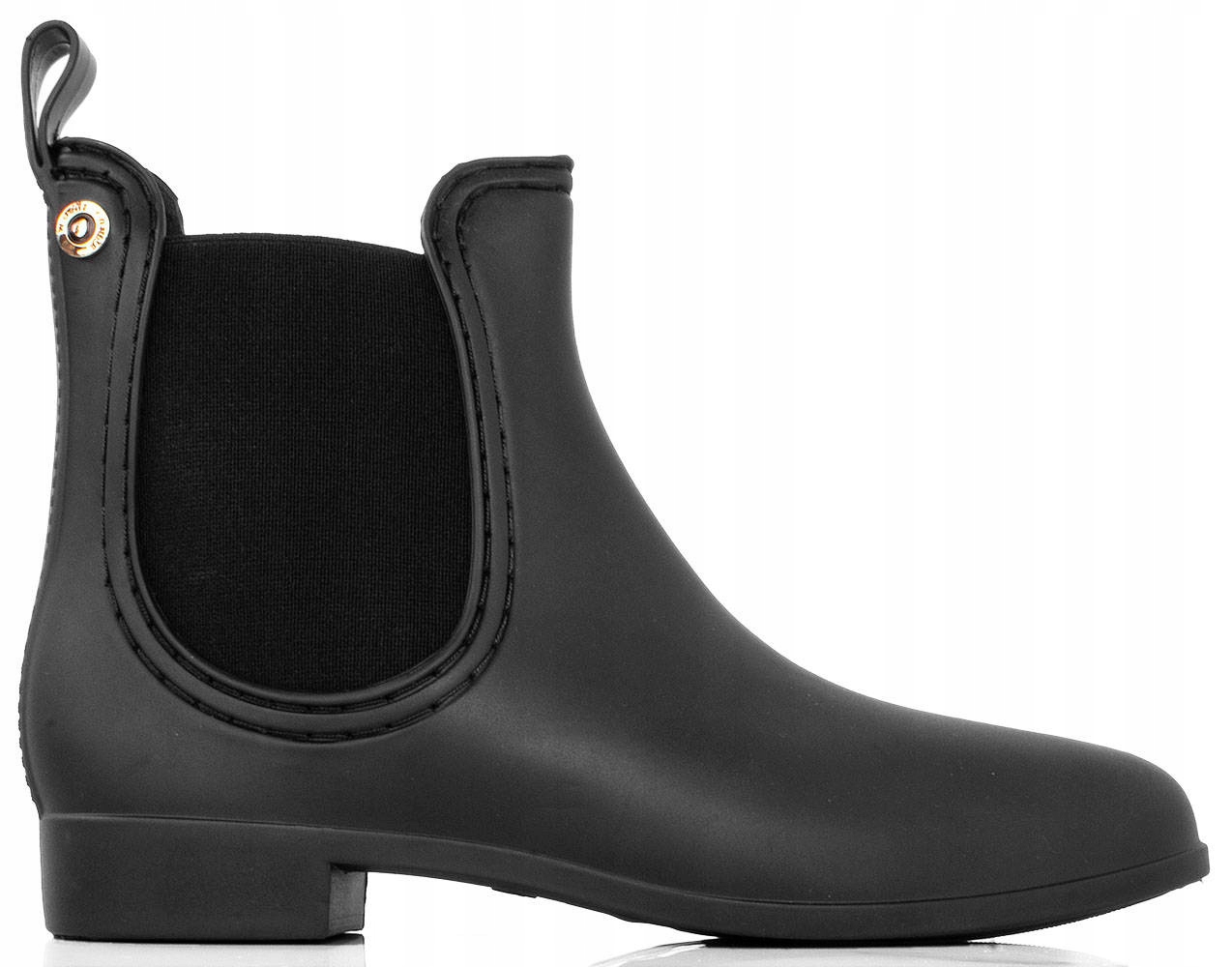 

5933 Czarne Matowe Ocieplane Kalosze Botki 38