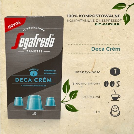 Капсулы SEGAFREDO NESPRESSO микс вкусов 40 шт био особенности дополнительные органические веганские вегетарианские