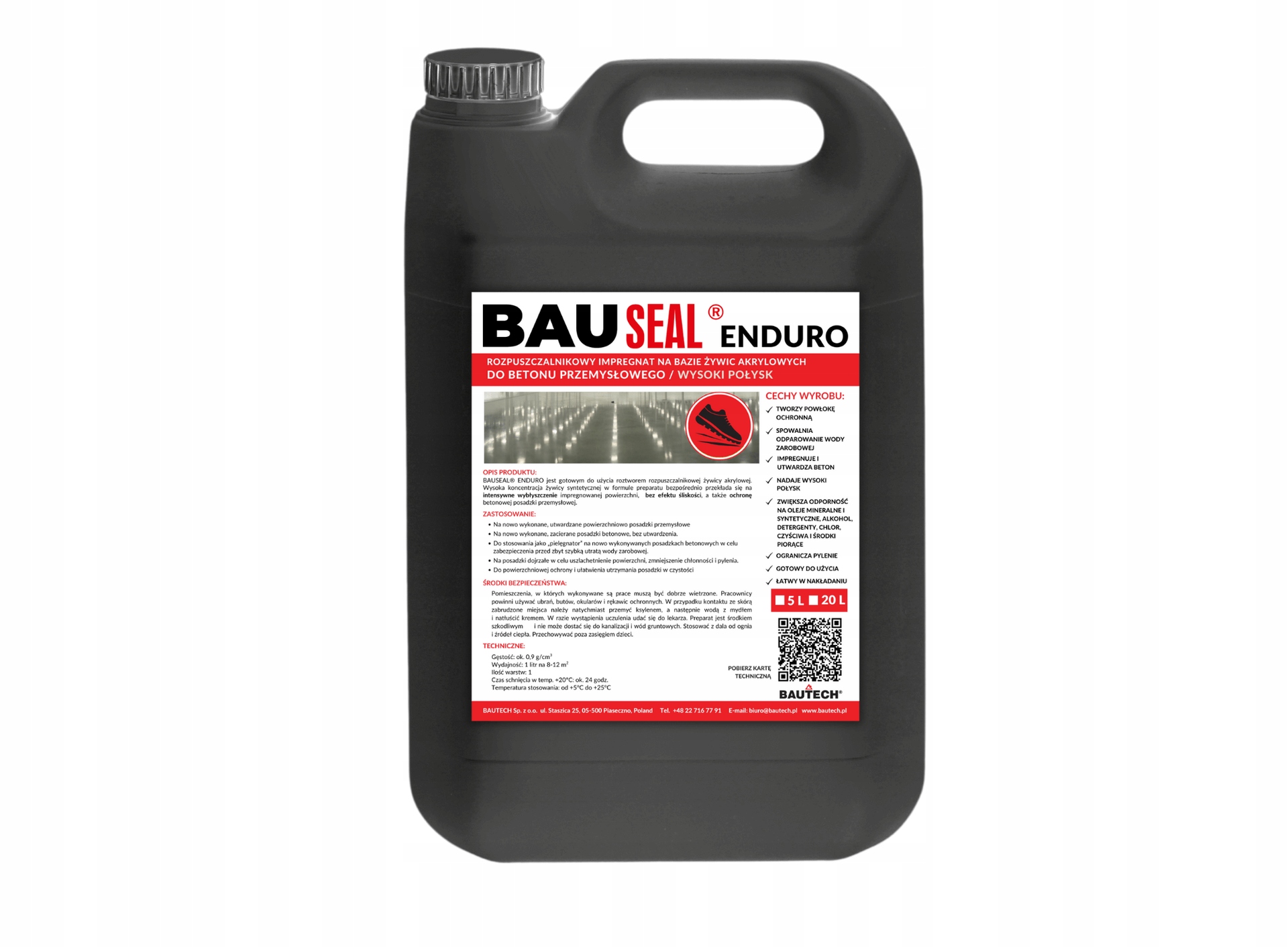 Impregnat Akrylowy Do Betonu Zabezpiecza Bautech Bauseal Enduro 10L