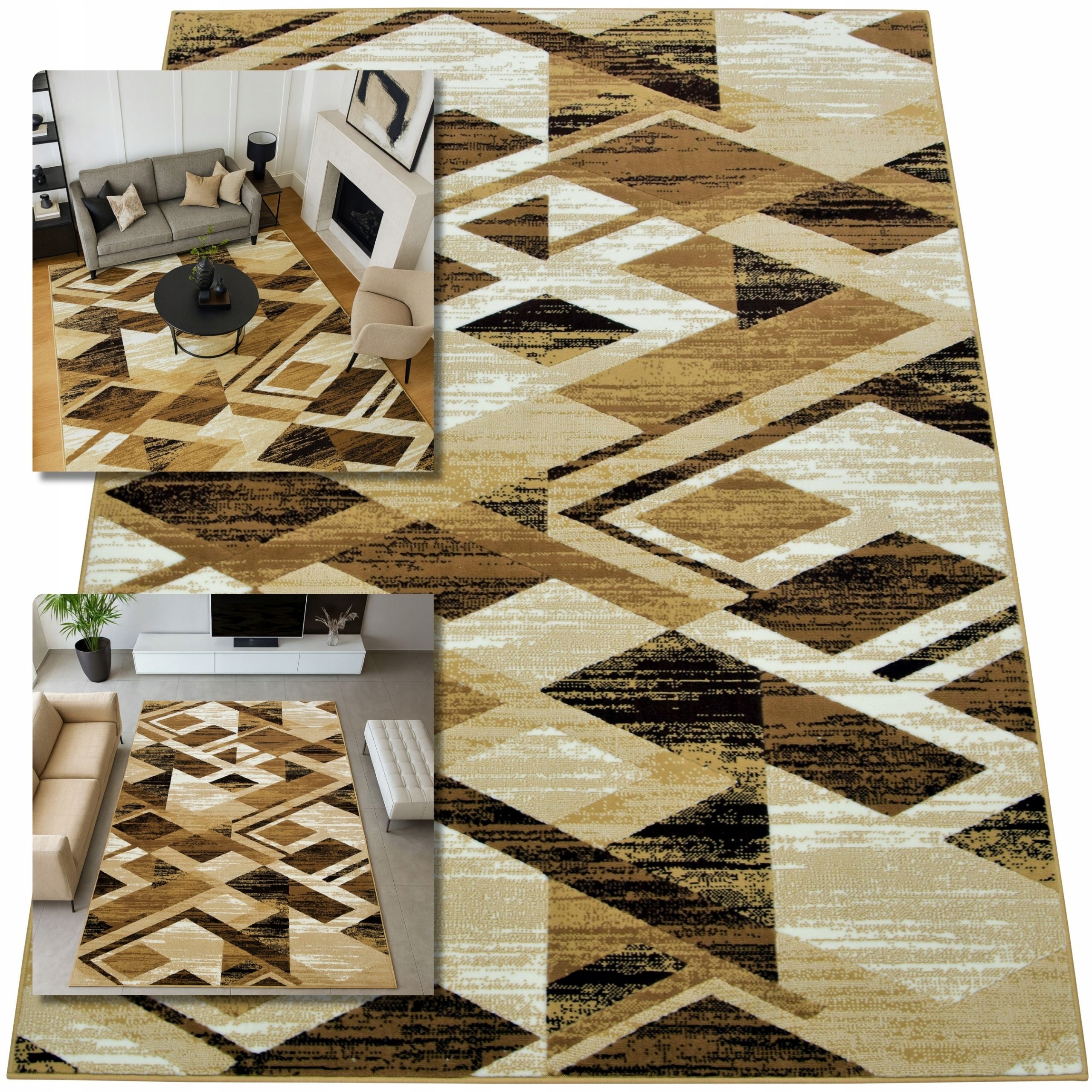 Koberec 160x225 Venezia Hnědý Koberec Do Obývacího Pokoje Belgický Koberec Do Ložnice