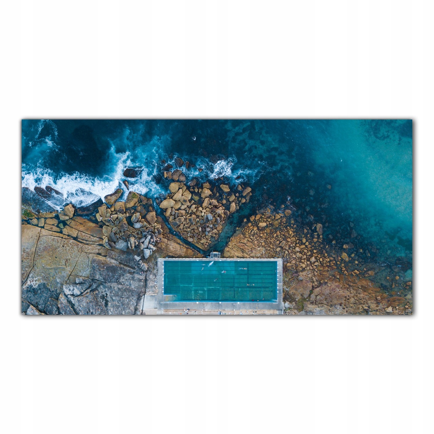 Ocean Pobřeží Voda 120x60 Skleněný panel do kuchyně