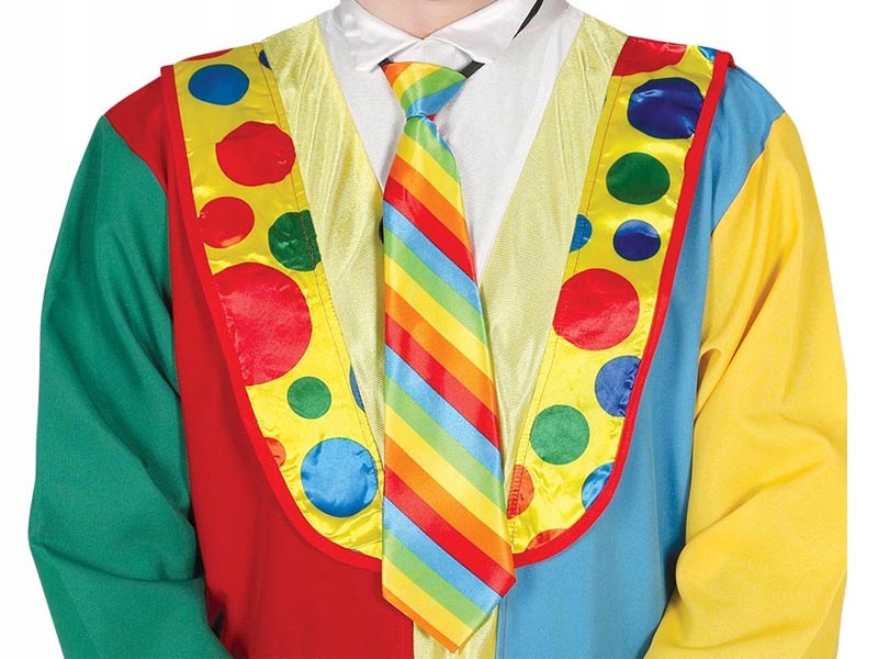 

Krawat W Paseczki Z Zamkiem Klaun Clown Kolorowy