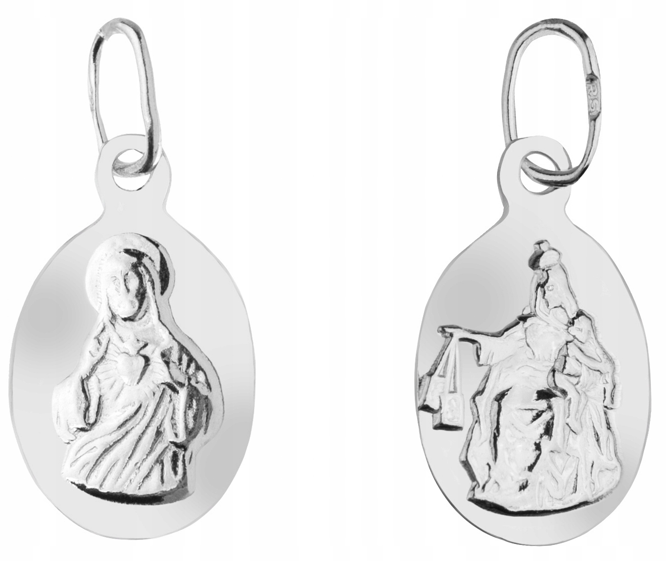 

Szkaplerz Srebrny Medalik Matka Boska Szkaplerzna