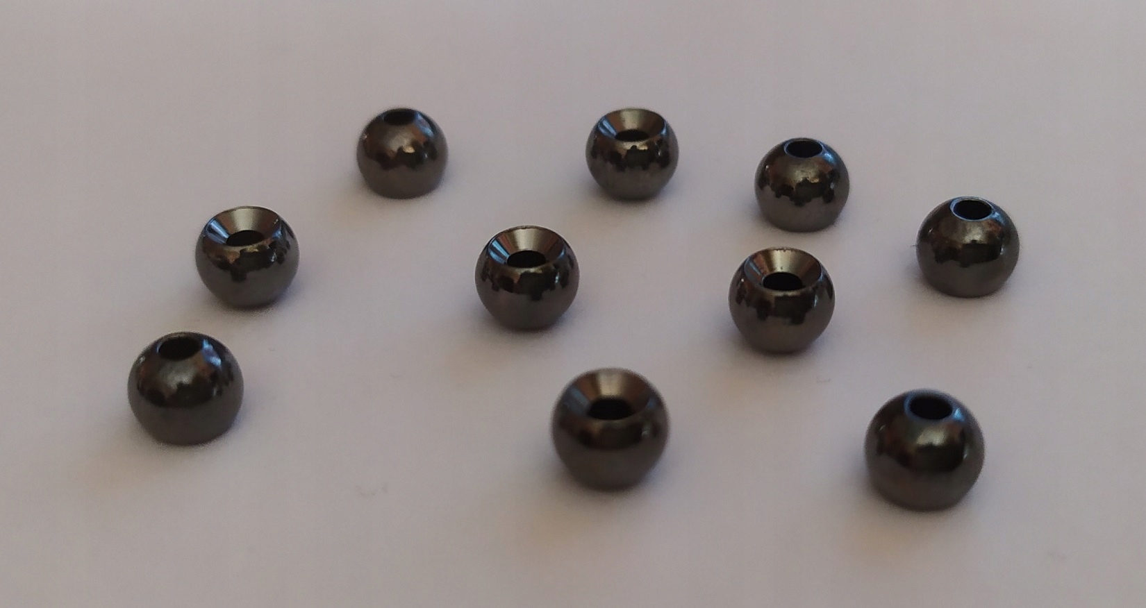 Koraliki Mosiężne Black Nickel 4,8 mm 10-sztuk