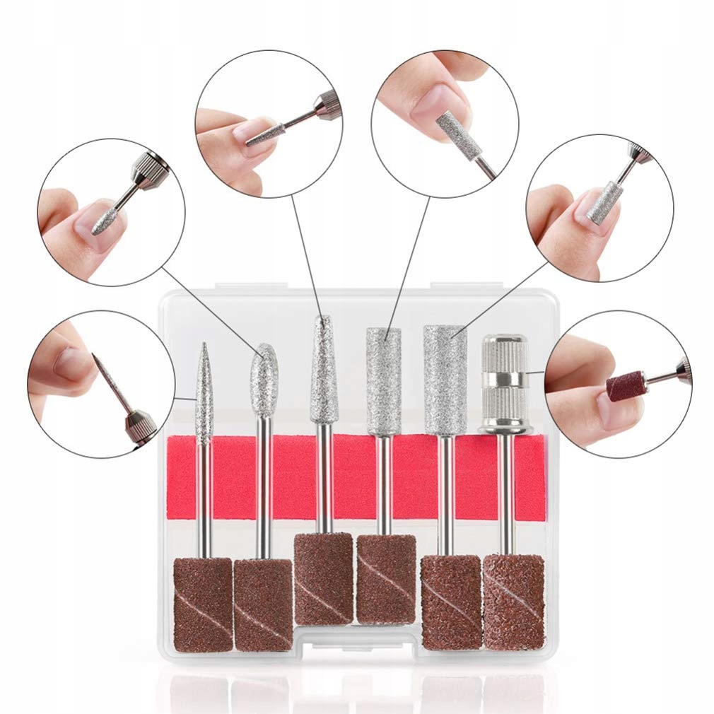 CREBEAU Frezarka Elektryczna Zestaw Manicure Pedicure — miniatura 4