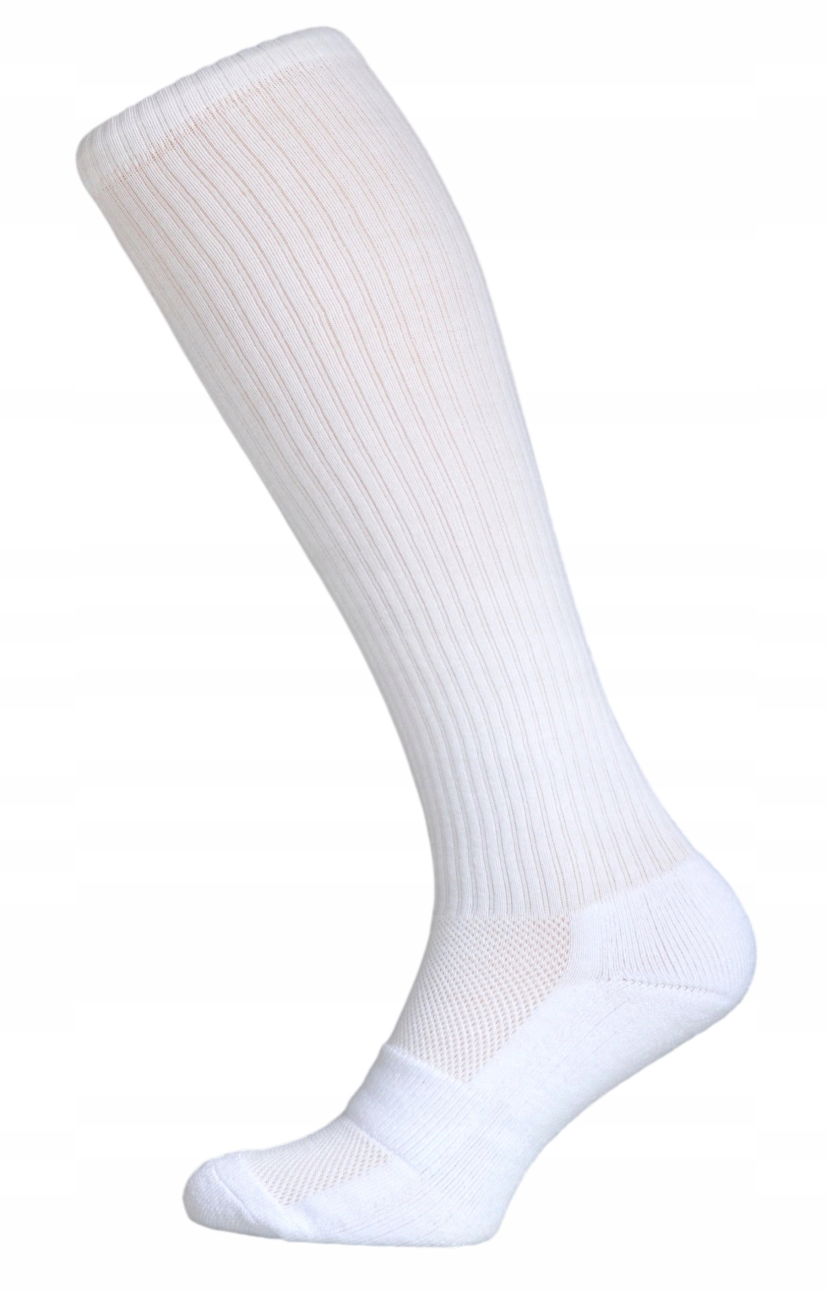 DŁUGIE SKARPETY PODKOLANÓWKI KOSZYKÓWKA BIAŁE 41-43