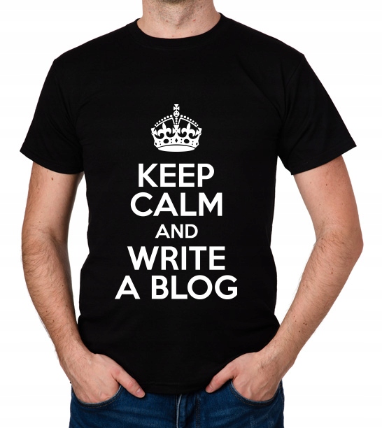 

koszulka Keep Calm And Write A Blog prezent