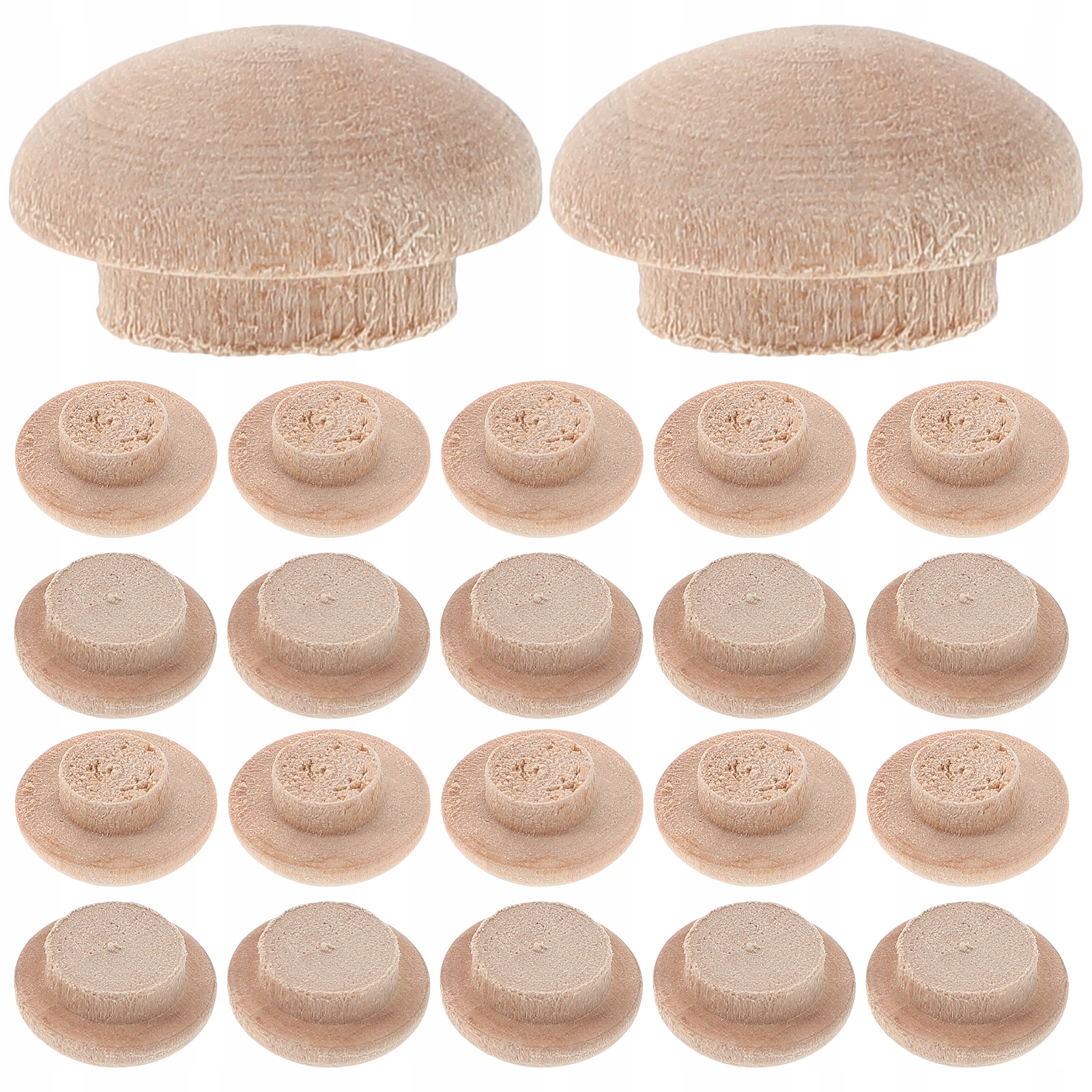 ZAKŁADKI NA OTWORY BASENOWE PRZYCISKI DREWNIANE WYKOŃCZENIA DREWNIANE