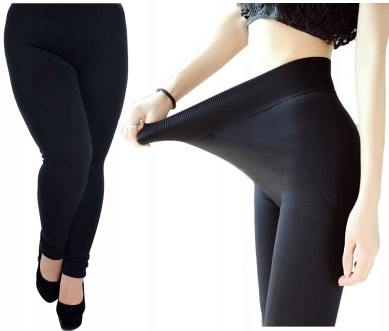 

Duże Ocieplane Leginsy Getry Spodnie Termo Futerko