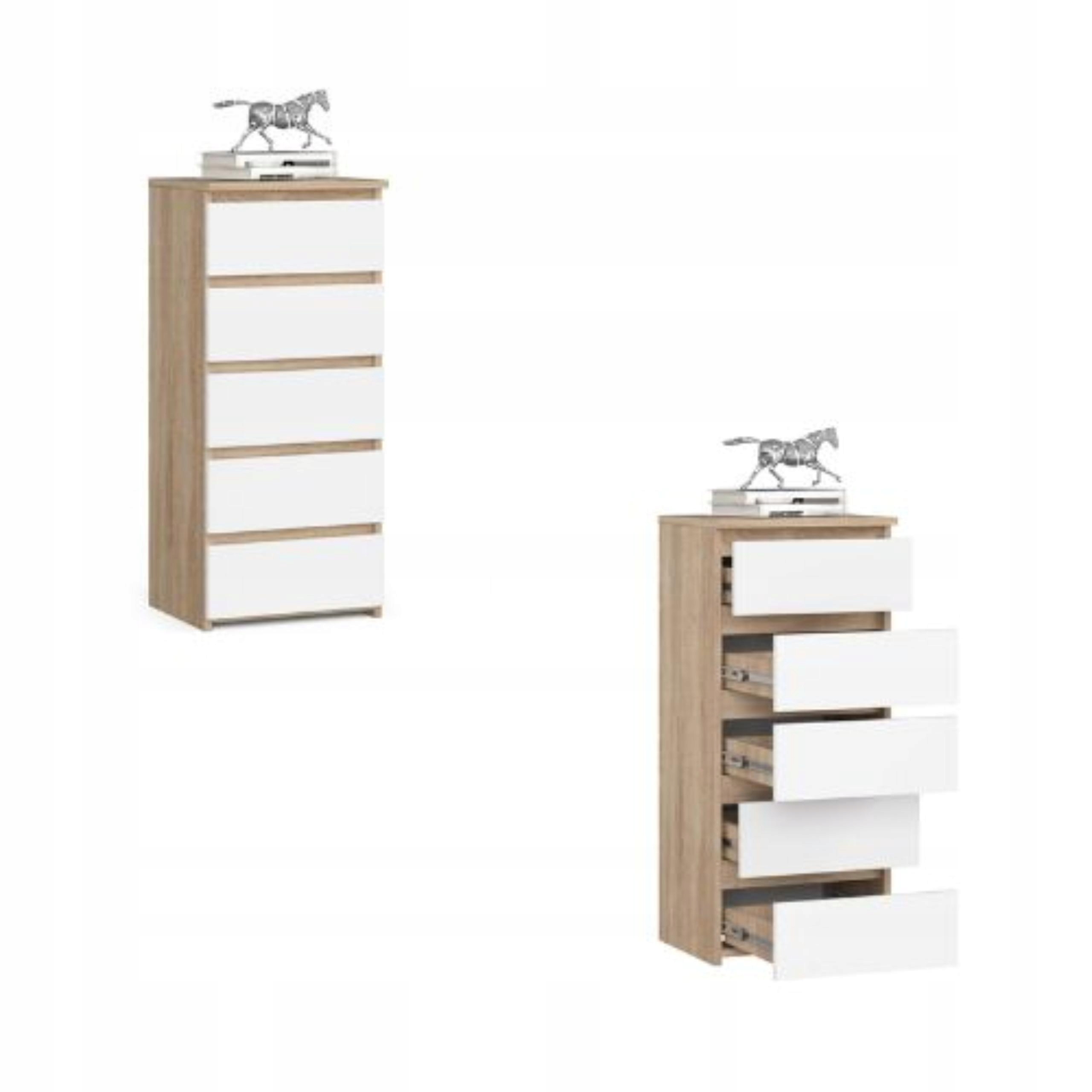 Komoda skříňka 40 cm CL5 sonoma-bílá Akd