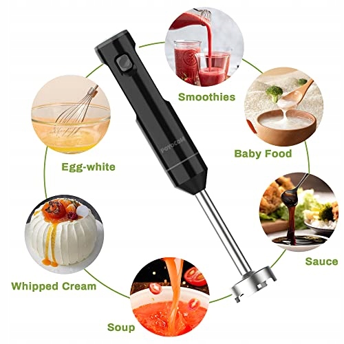 POYOCOM Bezprzewodowy Blender Ręczny Z Pojemnikiem 600ml Do Smoothie — miniatura 4