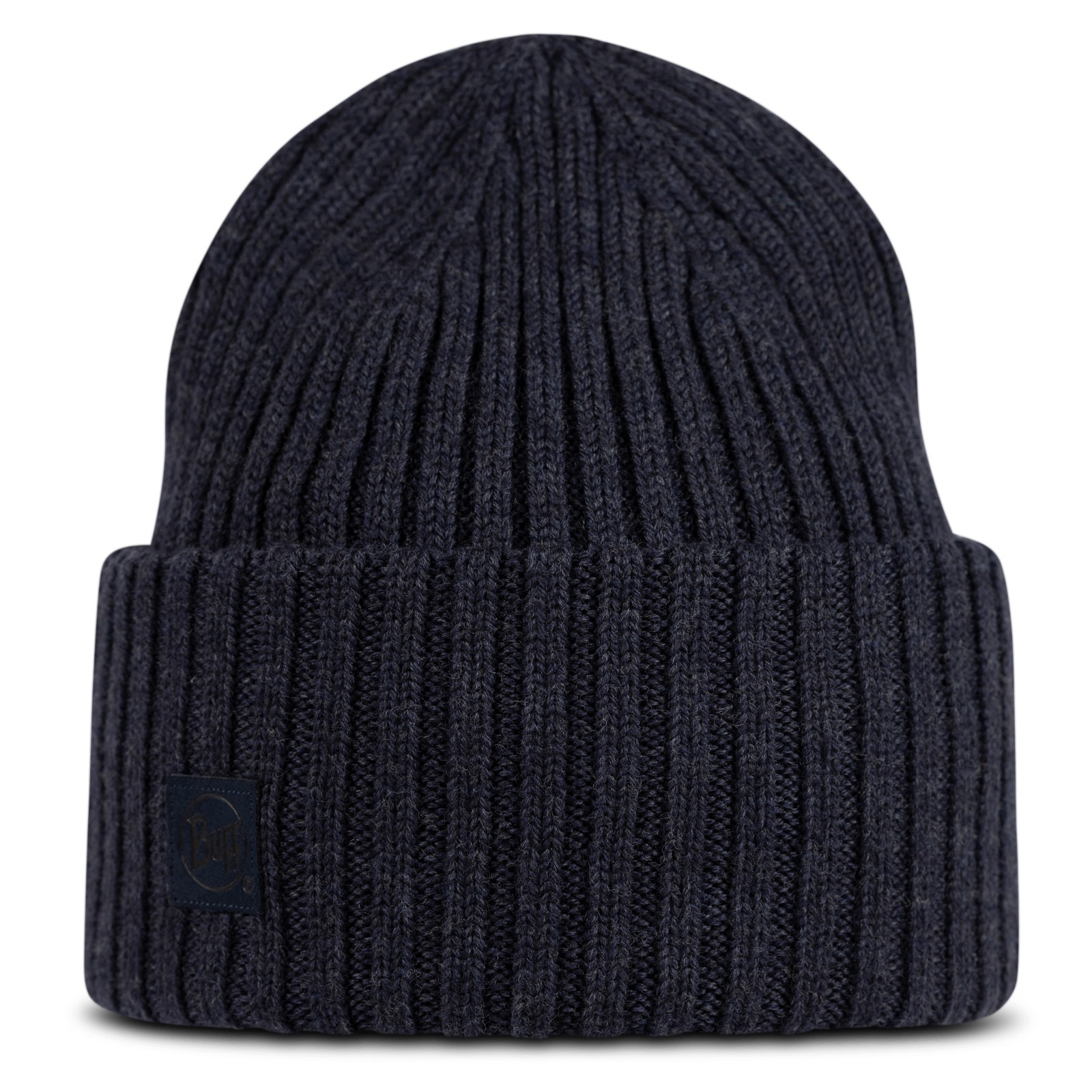 Czapka 100% merino Buff Knitted Beanie Erviny Night Blue
