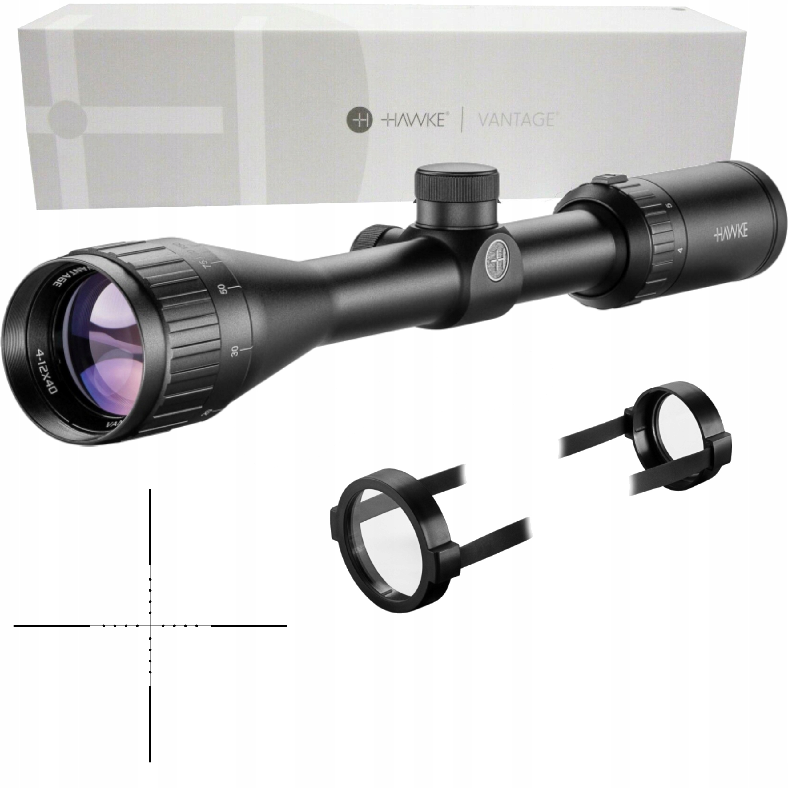Luneta celownicza Celownik Hawke Vantage 1" 4-12x40 Ao Mil Dot nie paruje