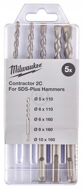 

Milwaukee Zestaw Wierteł Sds-plus Contractor 5 Sz