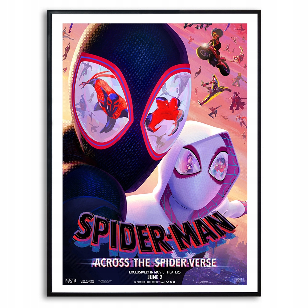 PLAKAT OBRAZ A3 SPIDER-MAN SPIDER VERSE Mix Wzory