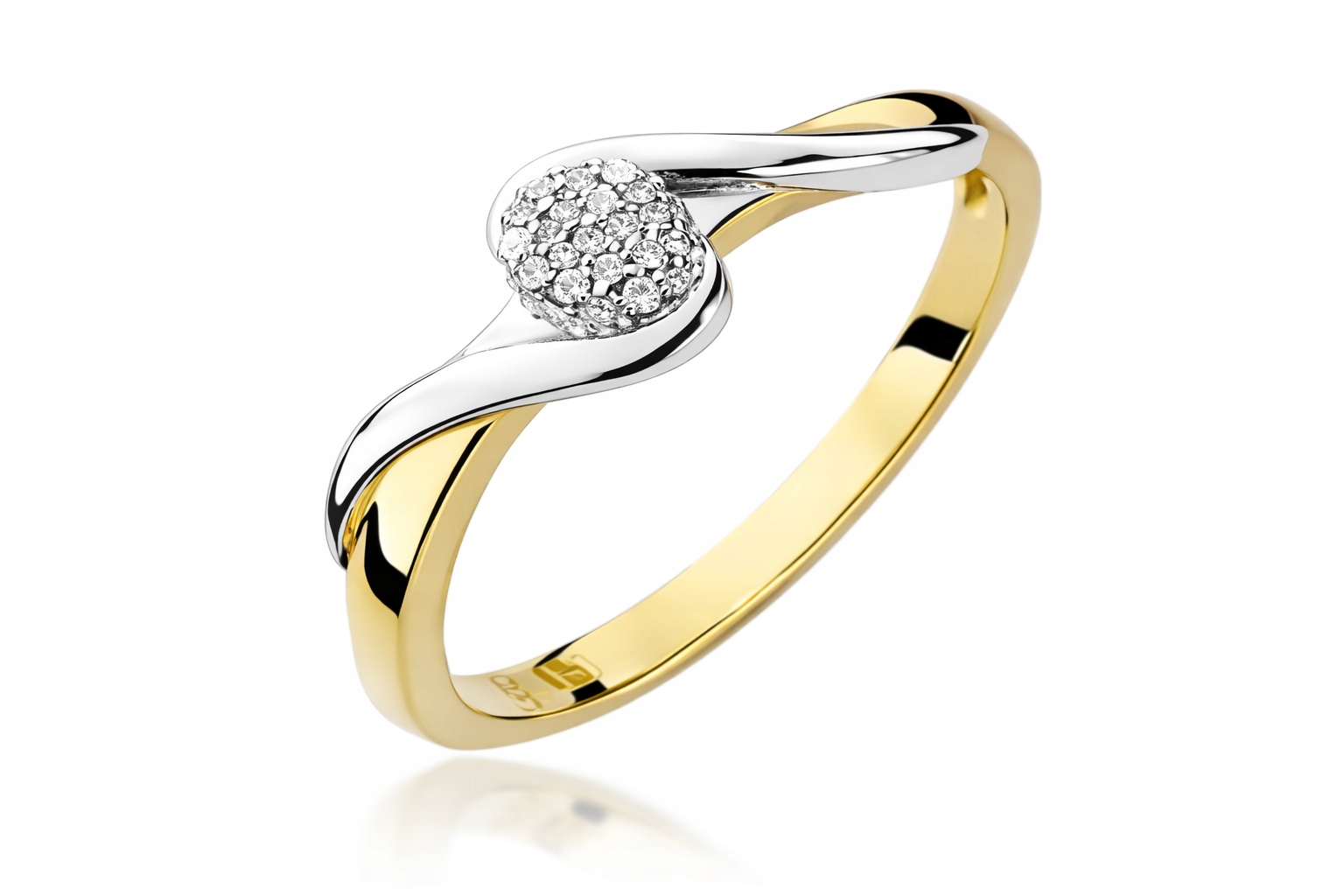 Prstýnek Au 585 s diamantem 000480/W-22 velikost 8