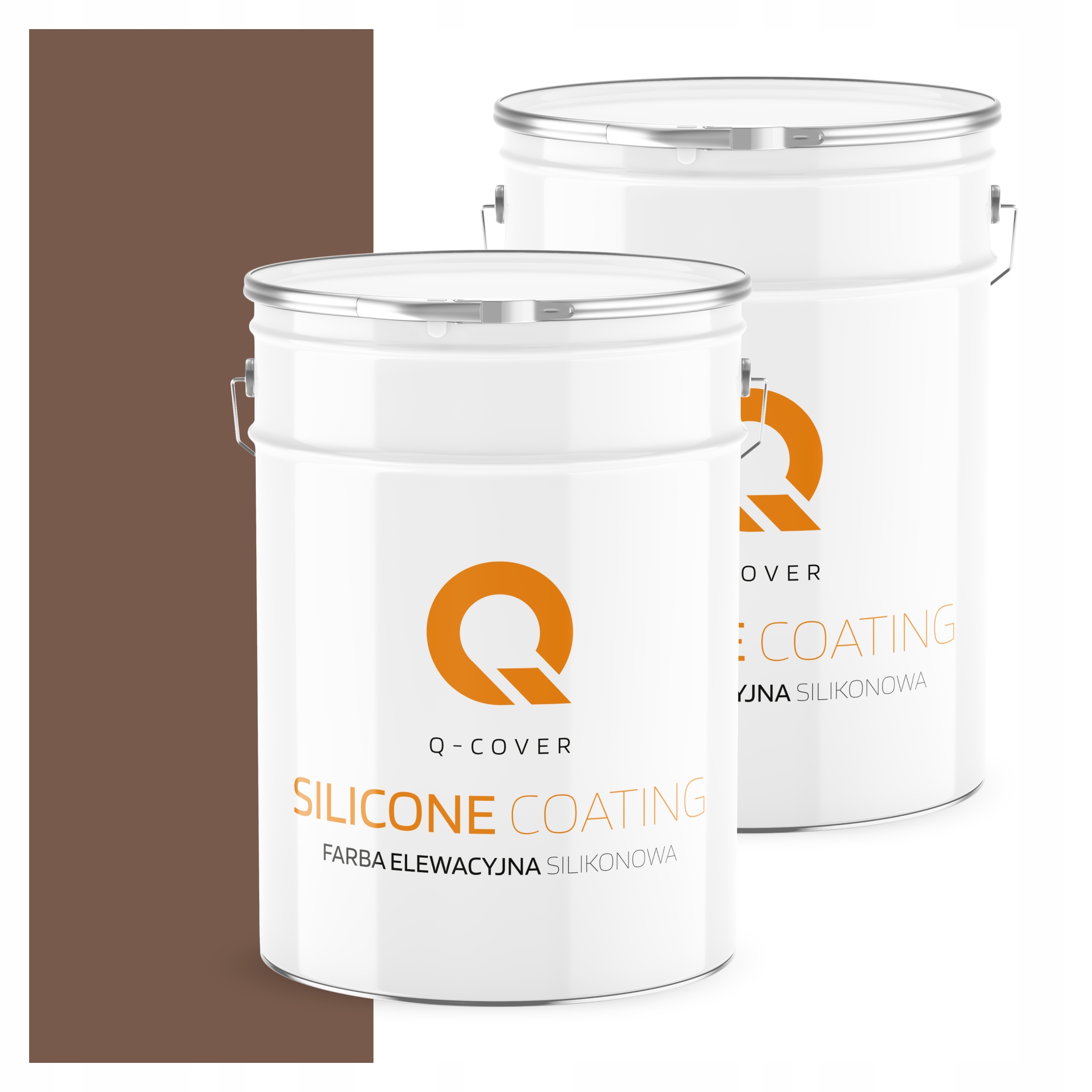 Silikónová fasádna farba 10L Fasáda Uv štruktúra Čokoládová farba