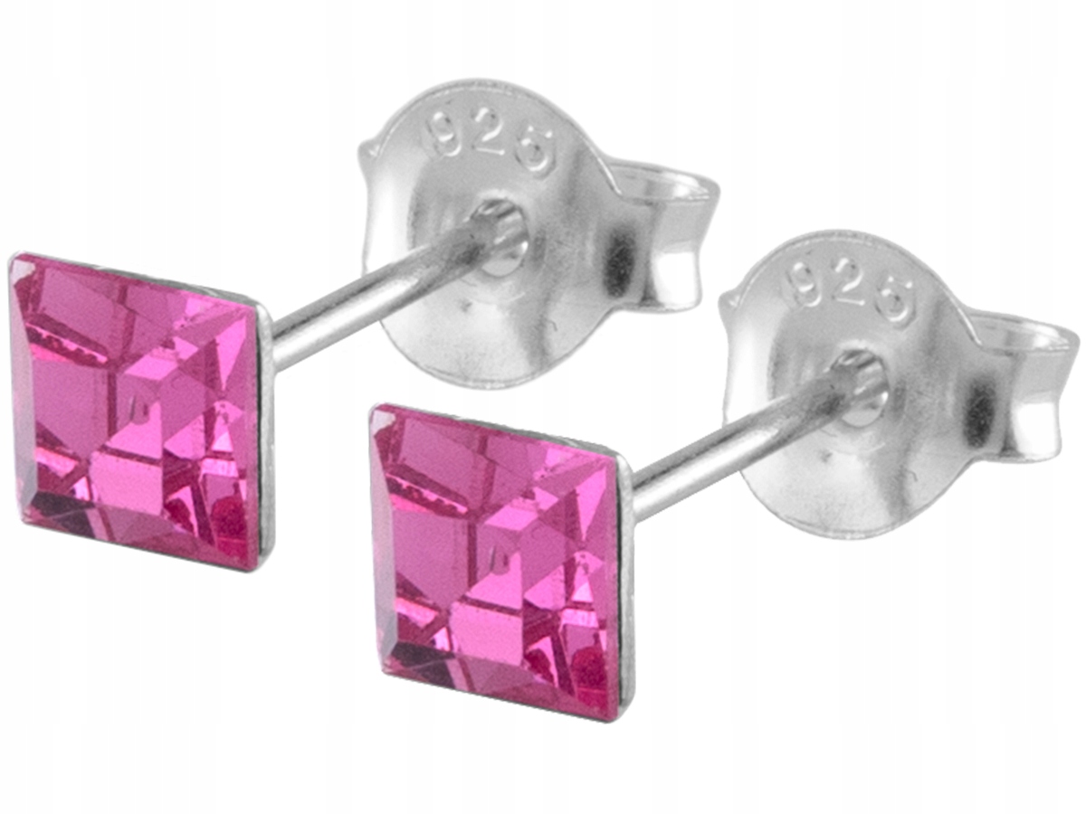 

Versil - kolczyki wkrętki cyrkonie 4 mm Srebro 925