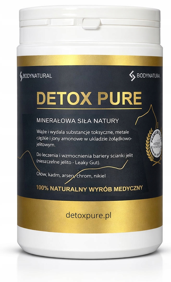 Zeolit Detox Pure Naturalny detoks Oczyszcza Z Toksyn i Uzupełnia Minerały