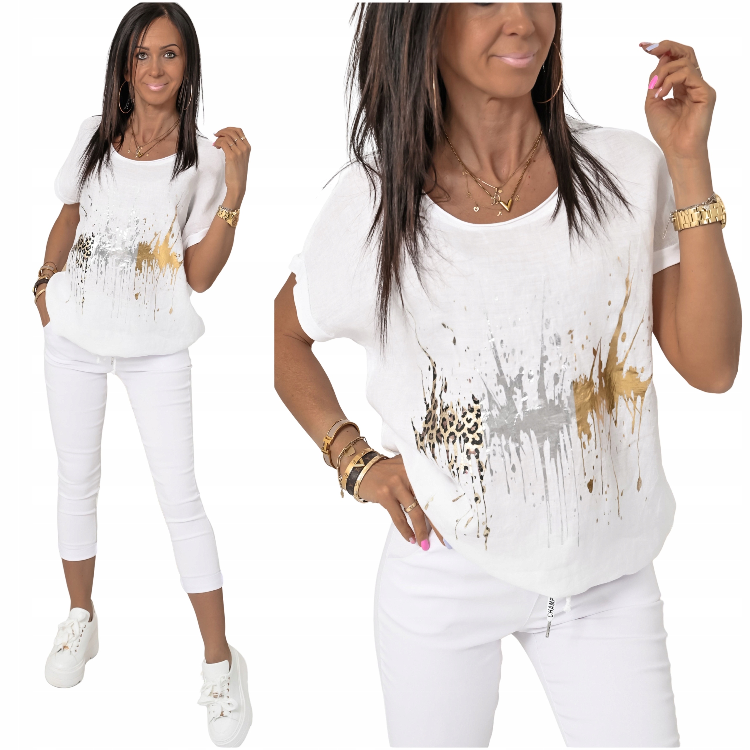 Casualowa Bluzka Z Nadrukiem Layan! WZ.1