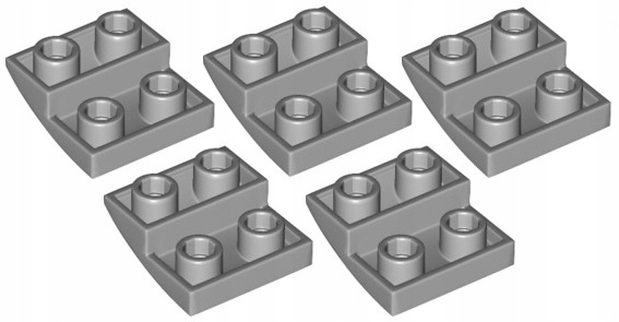

Lego Skos Odwrócony 2x2 J. Szary 32803/6185676 x5