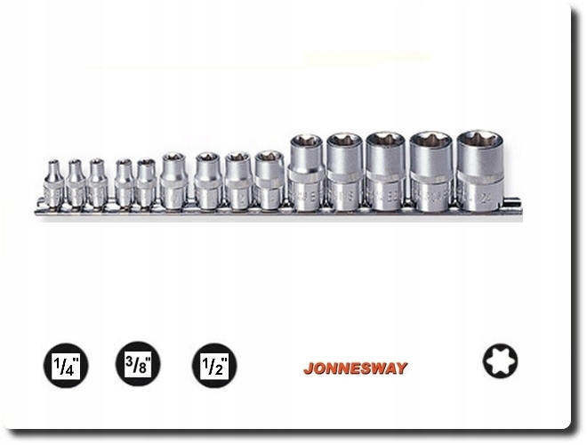 ZESTAW NASADEK TORX WEWNETRZNY E4 - E24 JONNESWAY EAN (GTIN) 4719152104141