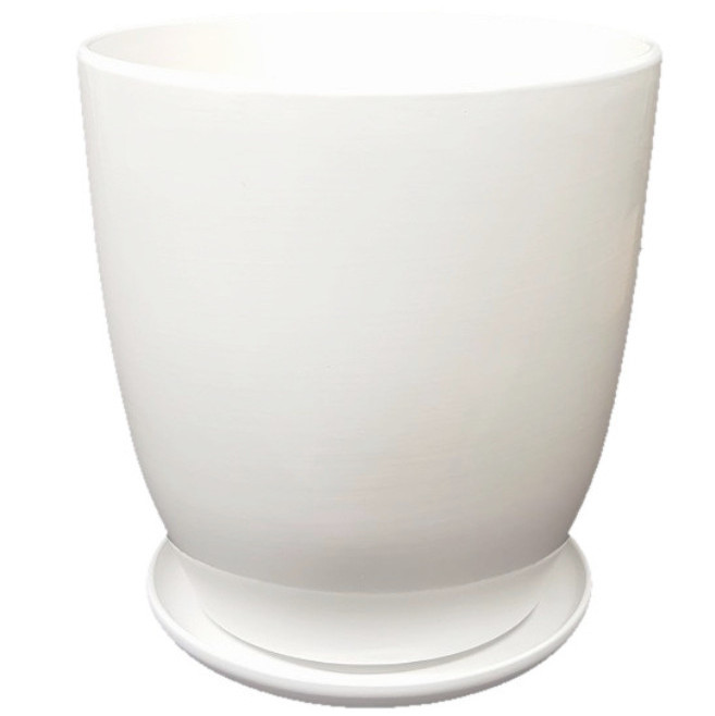 

Donica Ceramiczna Duża Biała 30 CM